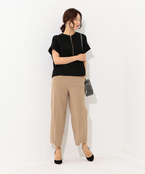 Jewel Changes（ジュエルチェンジズ）の「【EMMEL REFINES】SMF PE/TA Wクロス 2WAY プルオーバー（シャツ/ブラウス・レディース・ブラック/ダークグリーン/ライトグレー・FREE）」の12枚目の写真