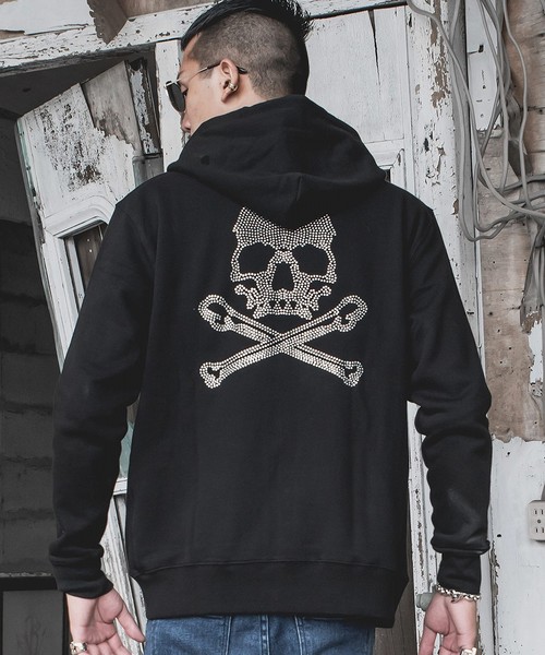 JOKER(ジョーカー)の「ラインストーンZIPパーカー(パーカー・メンズ・ホワイト/ブラック・M/XL/L/XXL)」の13枚目の写真