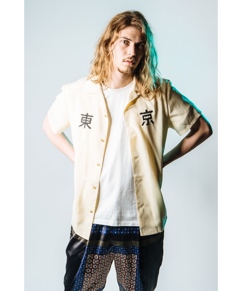 glamb(グラム)の「TOKYO SH / トウキョウシャツ(シャツ/ブラウス・メンズ・ネイビー/ブラック/レッド/ホワイト・1/0/4/3/2)」の2枚目の写真