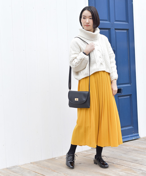 rps（アールピーエス）の「モールタートルケーブルニットプルオーバー（ニット/セーター・レディース・ピンク/アイボリー/ラベンダー・M）」の10枚目の写真