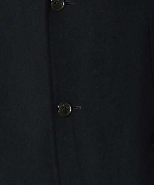 COMME CA MEN（コムサメン）の「ウールメルトン　ジャケットコート（ステンカラーコート・メンズ・ブラック/ネイビー・SMALL/MEDIUM/LARGE）」の10枚目の写真