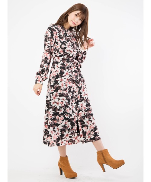 Cecil Mcbee セシルマクビー の 花柄ガウンワンピース ワンピース Wear