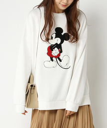 Disney | Disney(ディズニー)ミッキーサガラ刺繍裏毛トレーナー(スウェット)