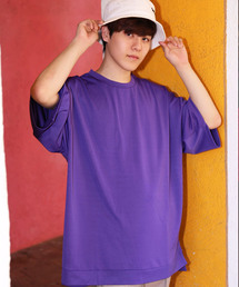 ストレッチ ポンチ素材 半袖 ビッグTシャツ