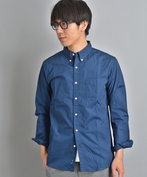 SHIPS JET BLUE(シップスジェットブルー)の「SGS: ブロードナロー/BDシャツ(シャツ/ブラウス・メンズ・ブルー/ホワイト/ネイビー・X-LARGE/SMALL/LARGE/MEDIUM)」の1枚目の写真