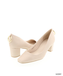 RANDA | CAMILLE BIS RANDA/スクエアトゥメタルリングパンプス(パンプス)