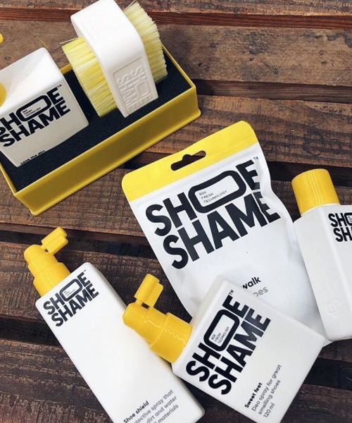 SHOE SHAME(シューシェイム)の「〈SHOE SHAME/シューシェイム〉 LOSE THE DIRT KIT クリーニングキット シューケアセット(シューケア用品・メンズ・ホワイト×イエロー・FREE)」の10枚目の写真
