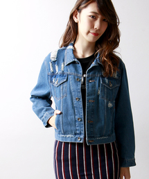 WEGO | WEGO/ダメージデニムGジャン(デニムジャケット)