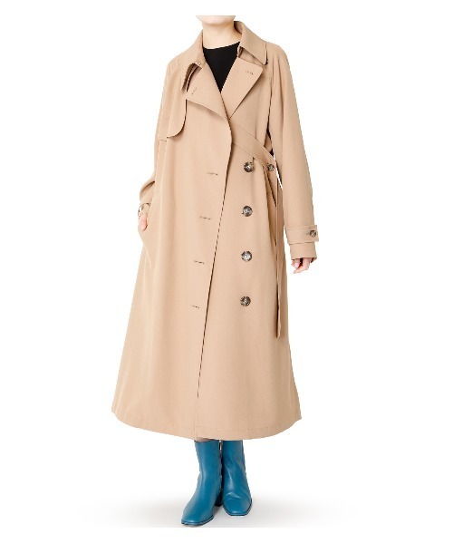 LE CIEL BLEU(ルシェルブルー)の「Asymmetric Trench Coat(トレンチコート・レディース・ホワイト/ベージュ・36)」の20枚目の写真