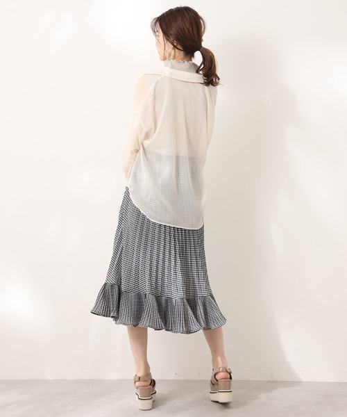 one after another NICE CLAUP（ワンアフターアナザーナイスクラップ）の「フレアプリーツアソートスカート（スカート・レディース・ホワイト系その他/ブラック系その他/ドット/チェック・FREE）」の19枚目の写真