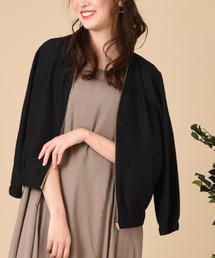 フィブリルサテンZIPブルゾン