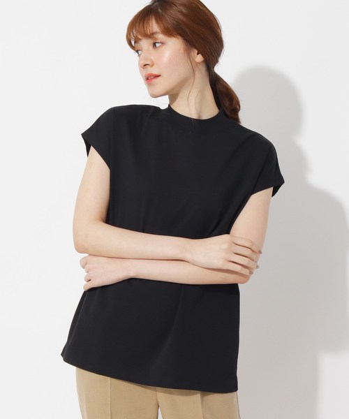 grove(グローブ)の「シルケット天竺フレンチプルオーバー(Tシャツ/カットソー・レディース・アイボリー/ブラウン系/ブラック/カーキ/ライトベージュ・02/03/01/04)」の3枚目の写真