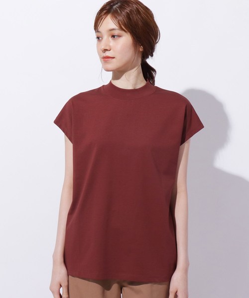 grove(グローブ)の「シルケット天竺フレンチプルオーバー(Tシャツ/カットソー・レディース・アイボリー/ブラウン系/ブラック/カーキ/ライトベージュ・02/03/01/04)」の6枚目の写真