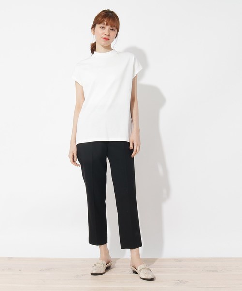 grove(グローブ)の「シルケット天竺フレンチプルオーバー(Tシャツ/カットソー・レディース・アイボリー/ブラウン系/ブラック/カーキ/ライトベージュ・02/03/01/04)」の14枚目の写真