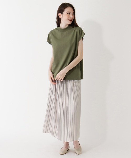 grove(グローブ)の「シルケット天竺フレンチプルオーバー(Tシャツ/カットソー・レディース・アイボリー/ブラウン系/ブラック/カーキ/ライトベージュ・02/03/01/04)」の16枚目の写真