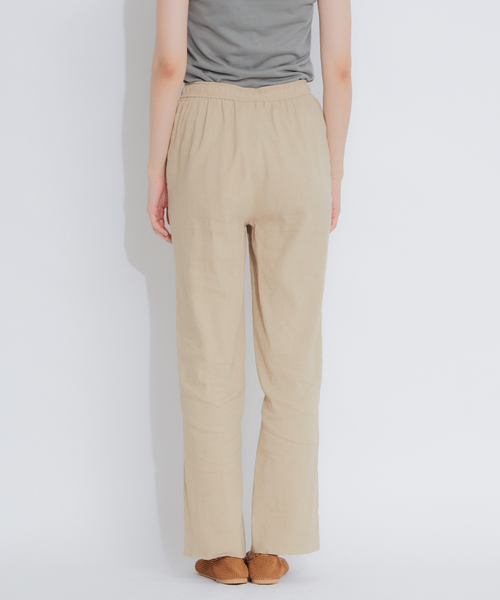 qualite（カリテ）の「リネンレーヨンスリットパンツ（その他パンツ・レディース・ブラック/ベージュ・40/38/36）」の5枚目の写真