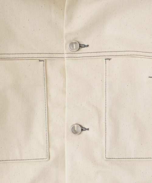 UNITED TOKYO(ユナイテッドトウキョウ)の「12oz ストレッチデニムオーバーサイズトラックJK(デニムジャケット・メンズ・インディゴブルー/オフホワイト・1/2/3)」の11枚目の写真