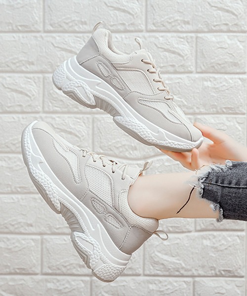 STYLEBLOCK（スタイルブロック）の「ダッドスニーカー（スニーカー・レディース・ホワイト/ブラック・40/36/35/37/38/39）」の7枚目の写真