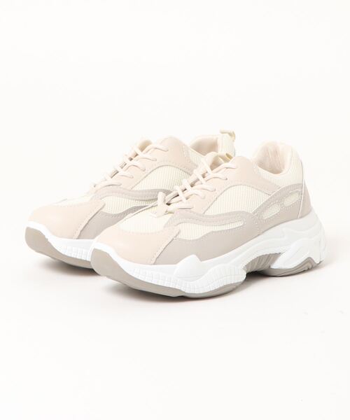 STYLEBLOCK（スタイルブロック）の「ダッドスニーカー（スニーカー・レディース・ホワイト/ブラック・40/36/35/37/38/39）」の5枚目の写真