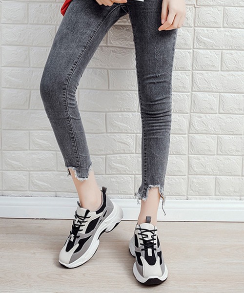 STYLEBLOCK（スタイルブロック）の「ダッドスニーカー（スニーカー・レディース・ホワイト/ブラック・40/36/35/37/38/39）」の9枚目の写真