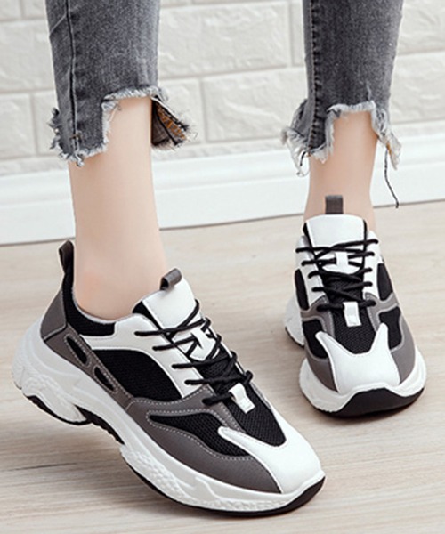 STYLEBLOCK（スタイルブロック）の「ダッドスニーカー（スニーカー・レディース・ホワイト/ブラック・40/36/35/37/38/39）」の10枚目の写真