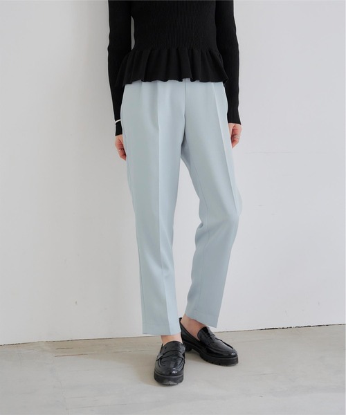 titivate(ティティベイト)の「フロントタックイージーテーパードパンツ(その他パンツ・レディース・ベージュ/レッド/ブラック/ライトグリーン/ピンク/イエロー/モカ/ライトピンク/グリーン/ライトパープル/グリーン系その他/グレイッシュベージュ/ライトブラウン/グリーン系その他2/アイボリー/ピンク系その他/サンドベージュ/ライトブルー/ブラウン・L/M/S/PS(XS-S))」の13枚目の写真