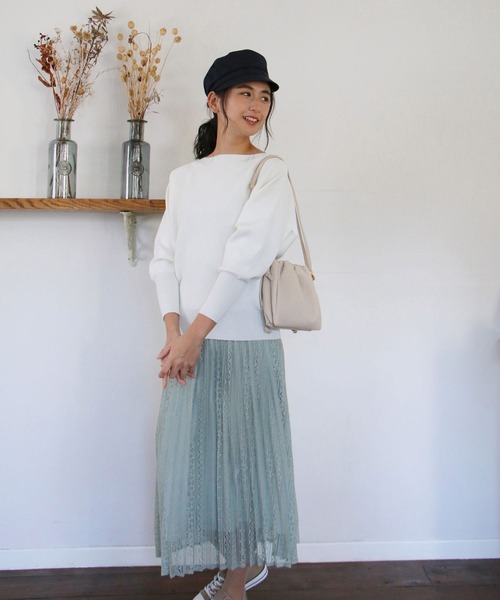 ikka（イッカ）の「マリンキャス（キャスケット・レディース・ネイビー/オフホワイト/オリーブ・FREE）」の18枚目の写真