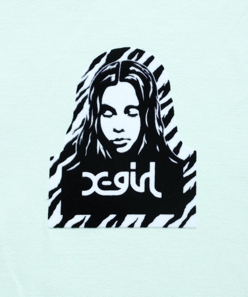 X-girl（エックスガール）の「ZEBRA FACE S/S TEE（Tシャツ