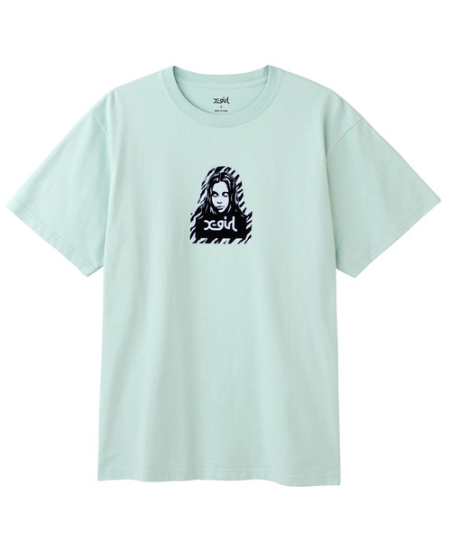 x-girl OSAKA LIMITED FACE T Mサイズ ホワイト FACE S/S TEE（Tシャツ/カットソー）｜X-girl（エックスガール