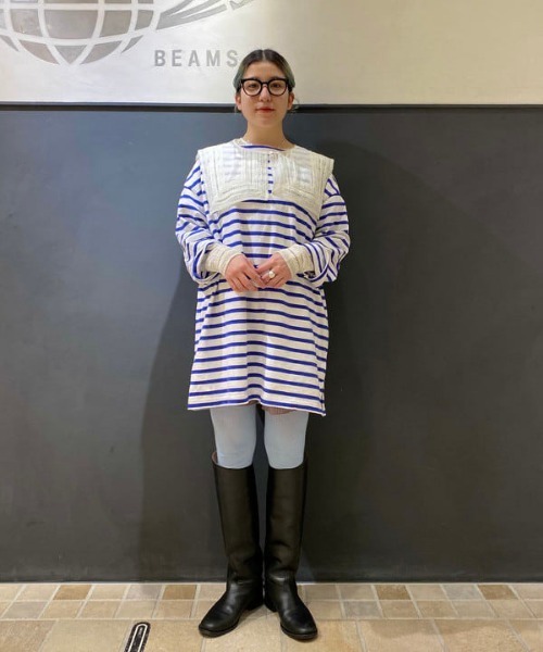 Ray BEAMS(レイビームス)の「Ray BEAMS / リブ レギンス(レギンス/スパッツ・レディース・ブラック/オフホワイト/サックスブルー/マスタード・ONE SIZE)」の10枚目の写真