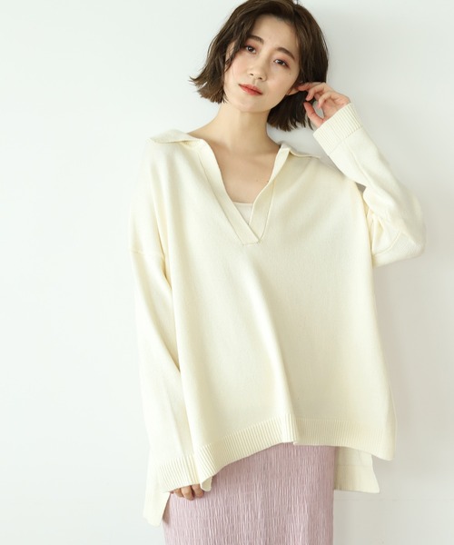 apart by lowrys スキッパー ニット LOWRYS FARM（ローリーズファーム