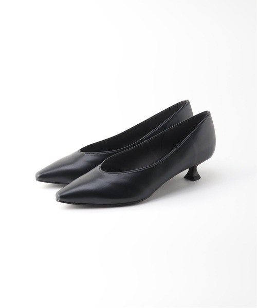 【ルタロン】GRISE 3cm レザー　ハイ　バンプ　パンプス ルタロン】GRISE 3cm レザー ハイ バンプ パンプス