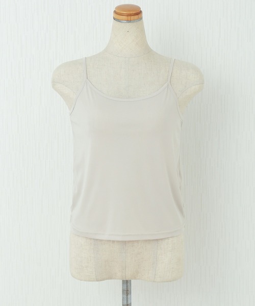 libelle more（リベル モア）の「パワーネットランダムプリーツ　プルオーバー+ボードレーキャミ　セット（Tシャツ/カットソー・レディース・ライトベージュ/ピンク/オフホワイト/ブラック・L/M）」の8枚目の写真