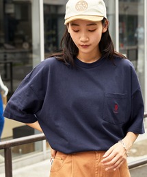 U.S. POLO ASSN. /ユーエスポロアッスン 別注ワンポイント刺繍 ビッグシルエットカットソー 半袖Tシャツ