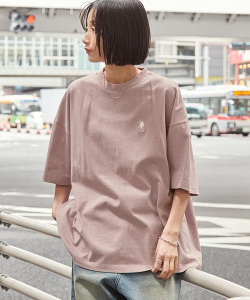 新品　ピンクロゴ　トップス　Mサイズ　ジャザサイズ Tシャツ/カットソー（ピンク/桃色系・刺繍）ファッション通販 - ZOZOTOWN