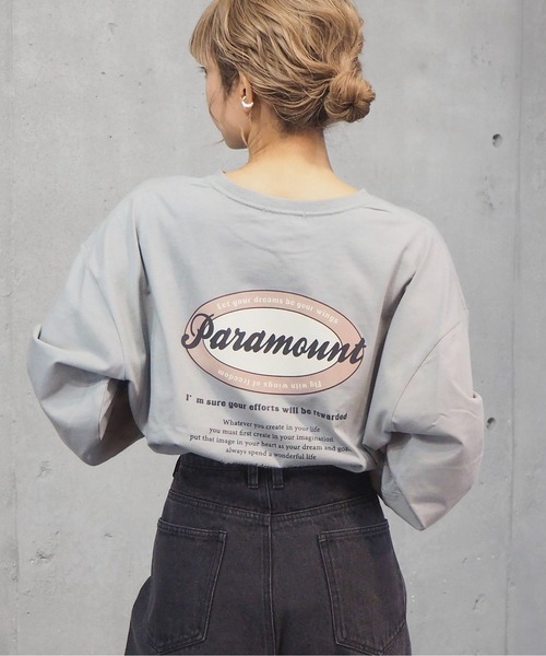 tiptop(ティップトップ)の「2021SS オーバルロゴバックプリントT(Tシャツ/カットソー・レディース・オフホワイト/ホワイト系その他/ブラック/ブラック系その他/グリーン/サックスブルー/ブルー・FREE)」の6枚目の写真