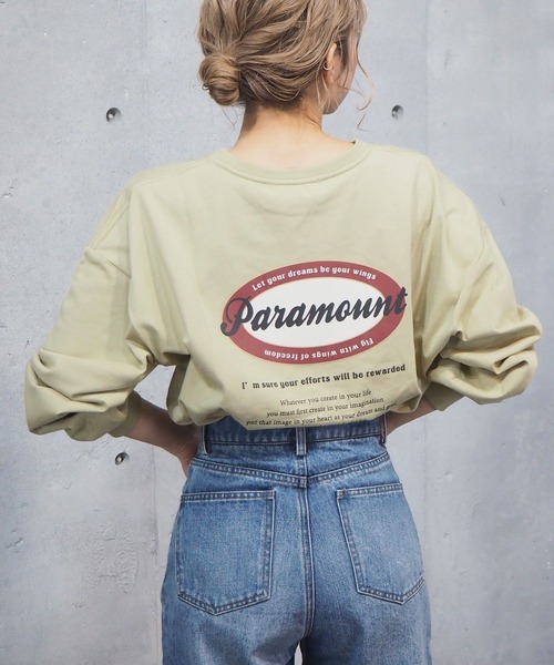 tiptop(ティップトップ)の「2021SS オーバルロゴバックプリントT(Tシャツ/カットソー・レディース・オフホワイト/ホワイト系その他/ブラック/ブラック系その他/グリーン/サックスブルー/ブルー・FREE)」の5枚目の写真