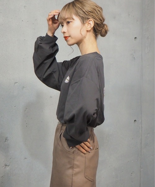 tiptop(ティップトップ)の「2021SS オーバルロゴバックプリントT(Tシャツ/カットソー・レディース・オフホワイト/ホワイト系その他/ブラック/ブラック系その他/グリーン/サックスブルー/ブルー・FREE)」の9枚目の写真