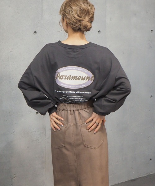 tiptop(ティップトップ)の「2021SS オーバルロゴバックプリントT(Tシャツ/カットソー・レディース・オフホワイト/ホワイト系その他/ブラック/ブラック系その他/グリーン/サックスブルー/ブルー・FREE)」の12枚目の写真