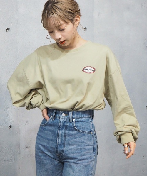 tiptop(ティップトップ)の「2021SS オーバルロゴバックプリントT(Tシャツ/カットソー・レディース・オフホワイト/ホワイト系その他/ブラック/ブラック系その他/グリーン/サックスブルー/ブルー・FREE)」の21枚目の写真