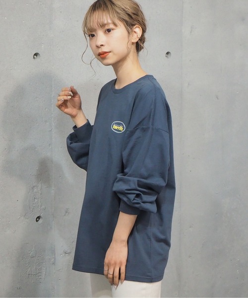 tiptop(ティップトップ)の「2021SS オーバルロゴバックプリントT(Tシャツ/カットソー・レディース・オフホワイト/ホワイト系その他/ブラック/ブラック系その他/グリーン/サックスブルー/ブルー・FREE)」の16枚目の写真