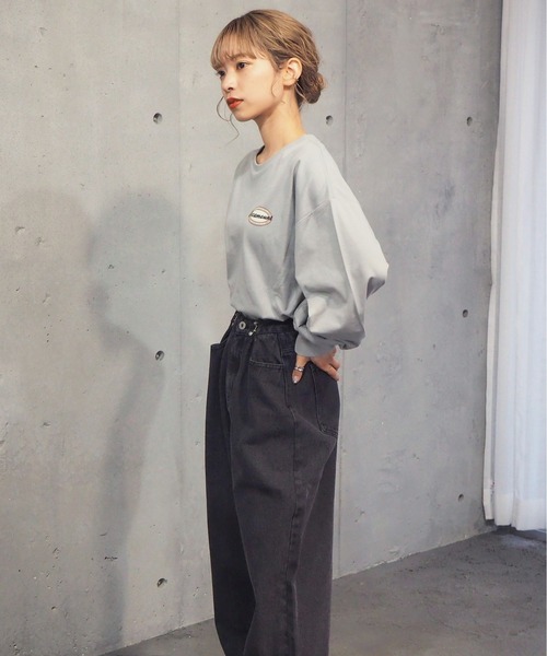 tiptop(ティップトップ)の「2021SS オーバルロゴバックプリントT(Tシャツ/カットソー・レディース・オフホワイト/ホワイト系その他/ブラック/ブラック系その他/グリーン/サックスブルー/ブルー・FREE)」の13枚目の写真