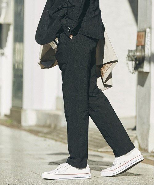 JOURNAL STANDARD（ジャーナルスタンダード）の「【KANTIAN / カンティアン】スリムテーパード スラックス [セットアップ対応]（スラックス・メンズ・ブラック/ブラウン/ネイビー・SMALL/LARGE/MEDIUM）」の2枚目の写真