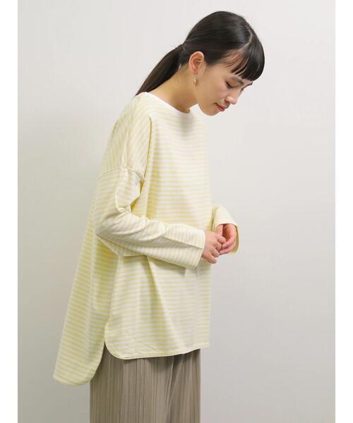 AMERICAN HOLIC(アメリカンホリック)の「ラウンドテール前後差カットプルオーバー(Tシャツ/カットソー・レディース・イエロー/ブルー/オフホワイト/ラベンダー/グレー/チャコールグレー・M/L)」の22枚目の写真