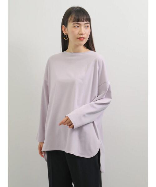 AMERICAN HOLIC(アメリカンホリック)の「ラウンドテール前後差カットプルオーバー(Tシャツ/カットソー・レディース・イエロー/ブルー/オフホワイト/ラベンダー/グレー/チャコールグレー・M/L)」の19枚目の写真