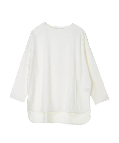 AMERICAN HOLIC(アメリカンホリック)の「ラウンドテール前後差カットプルオーバー(Tシャツ/カットソー・レディース・イエロー/ブルー/オフホワイト/ラベンダー/グレー/チャコールグレー・M/L)」の18枚目の写真