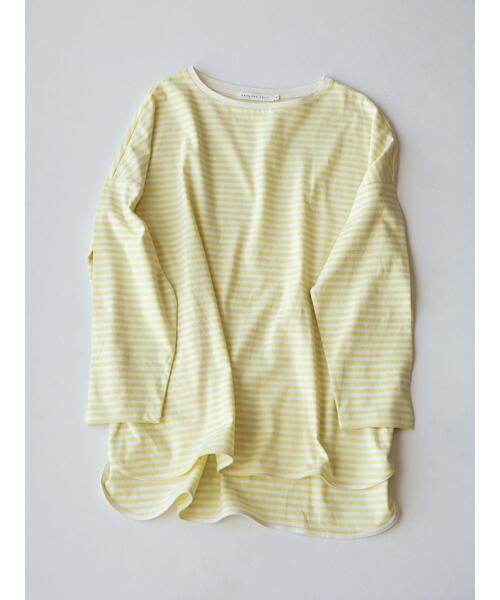 AMERICAN HOLIC(アメリカンホリック)の「ラウンドテール前後差カットプルオーバー(Tシャツ/カットソー・レディース・イエロー/ブルー/オフホワイト/ラベンダー/グレー/チャコールグレー・M/L)」の15枚目の写真