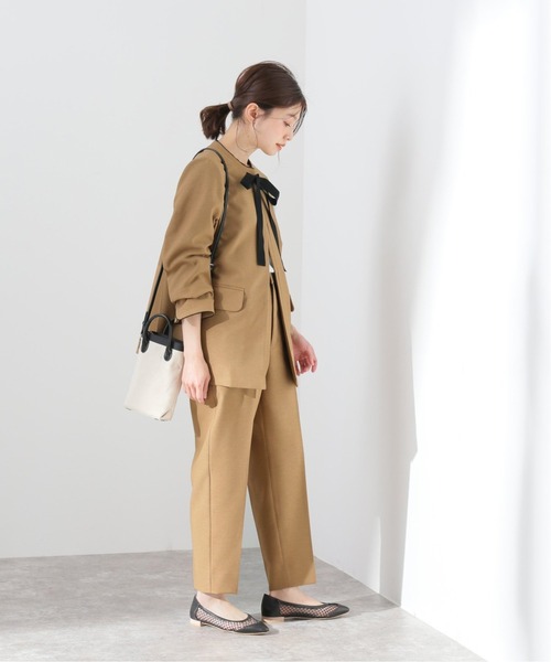 SLOBE IENA(スローブイエナ)の「PEツィード ペグトップパンツ【手洗い可能】◆(その他パンツ・レディース・ベージュ・38/36)」の6枚目の写真