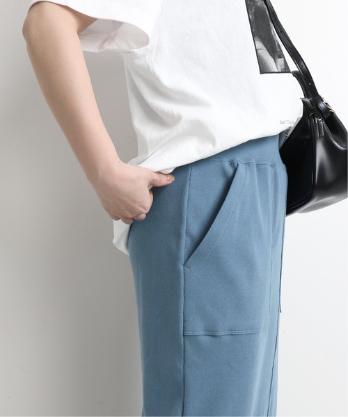 SLOBE IENA（スローブイエナ）の「コットンマリブフライススカ―ト【ウエストゴム/手洗い可能】◆（スカート・レディース・ブラック/アイボリー/ブルー系その他/カーキ・FREE）」の16枚目の写真