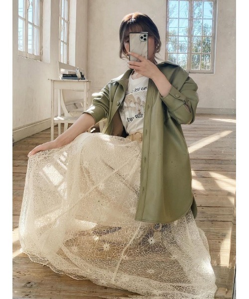 Darich（ダーリッチ）の「ヴィーガンレザーシャツジャケット（ダウン  